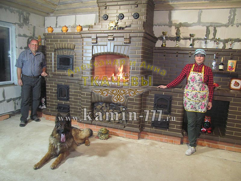 Мангал с печью под казан и духовкой фото